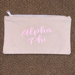 small alpha phi makeup bag